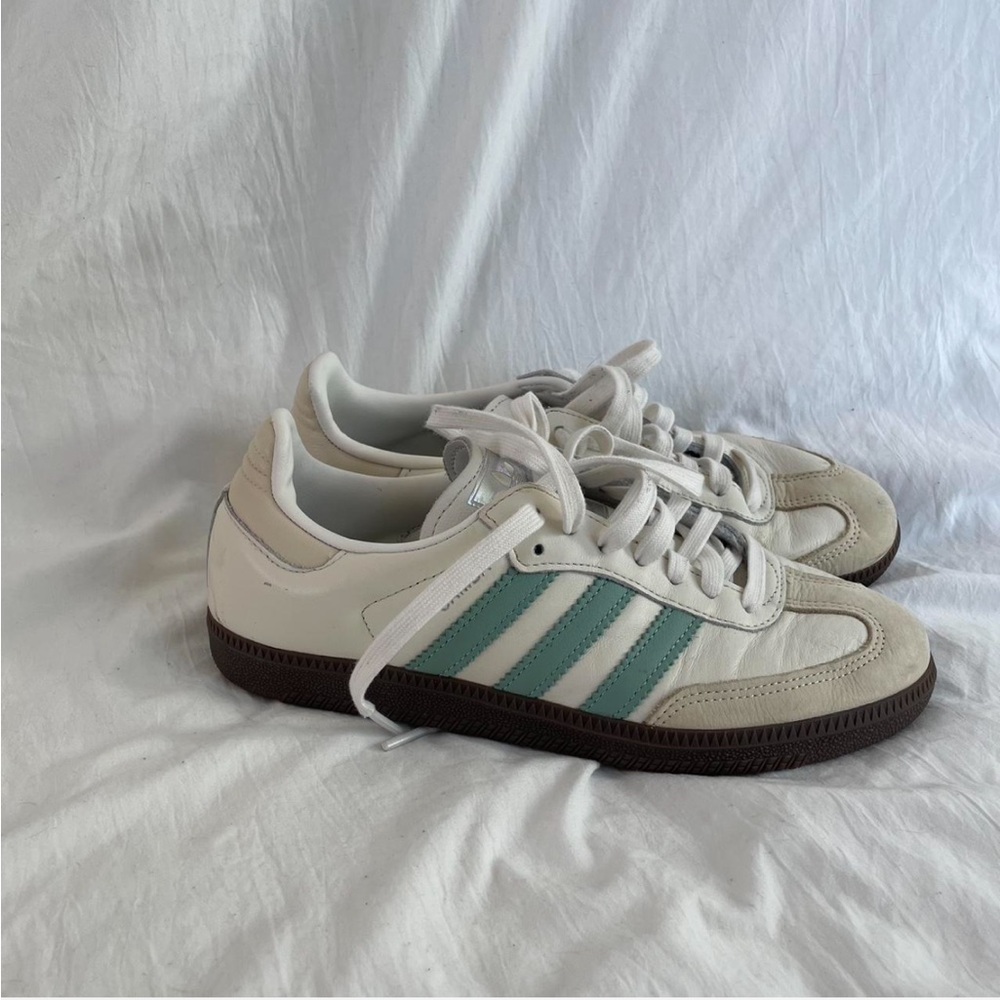Adidas Samba OG Shoes Hazy Green